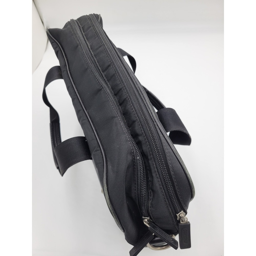 Coach Voyager Messenger Laptop Travel Commuter Bag Black - Picture 8 of 12